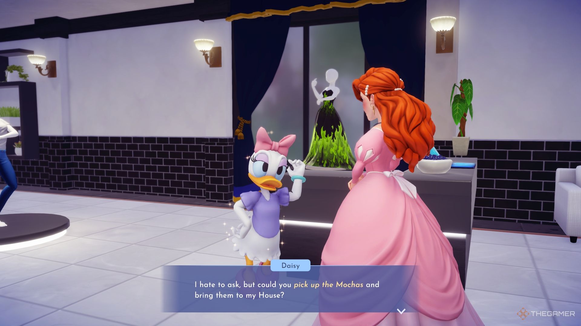 Disney Dreamlight Valley Daisy te pide que recojas mocas