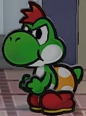 Paper-Mario-La-puerta-de-los-mil-años-Yoshi-verde