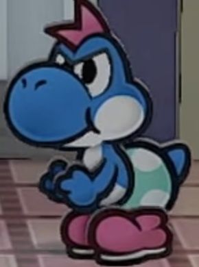 Paper-Mario-La-puerta-de-los-mil-años-Yoshi-azul