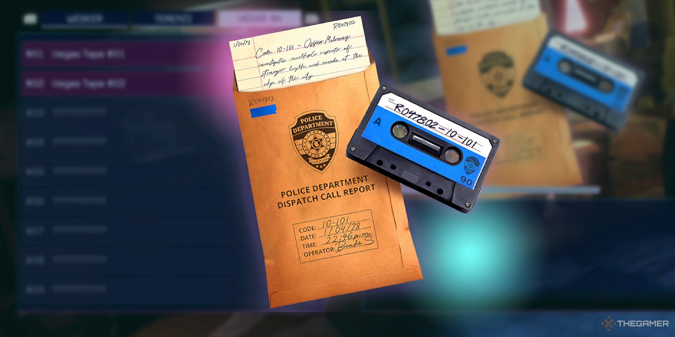 Primer plano de una de las cintas de Klownspiracy Room en Killer Klowns From Outer Space: The Game.
