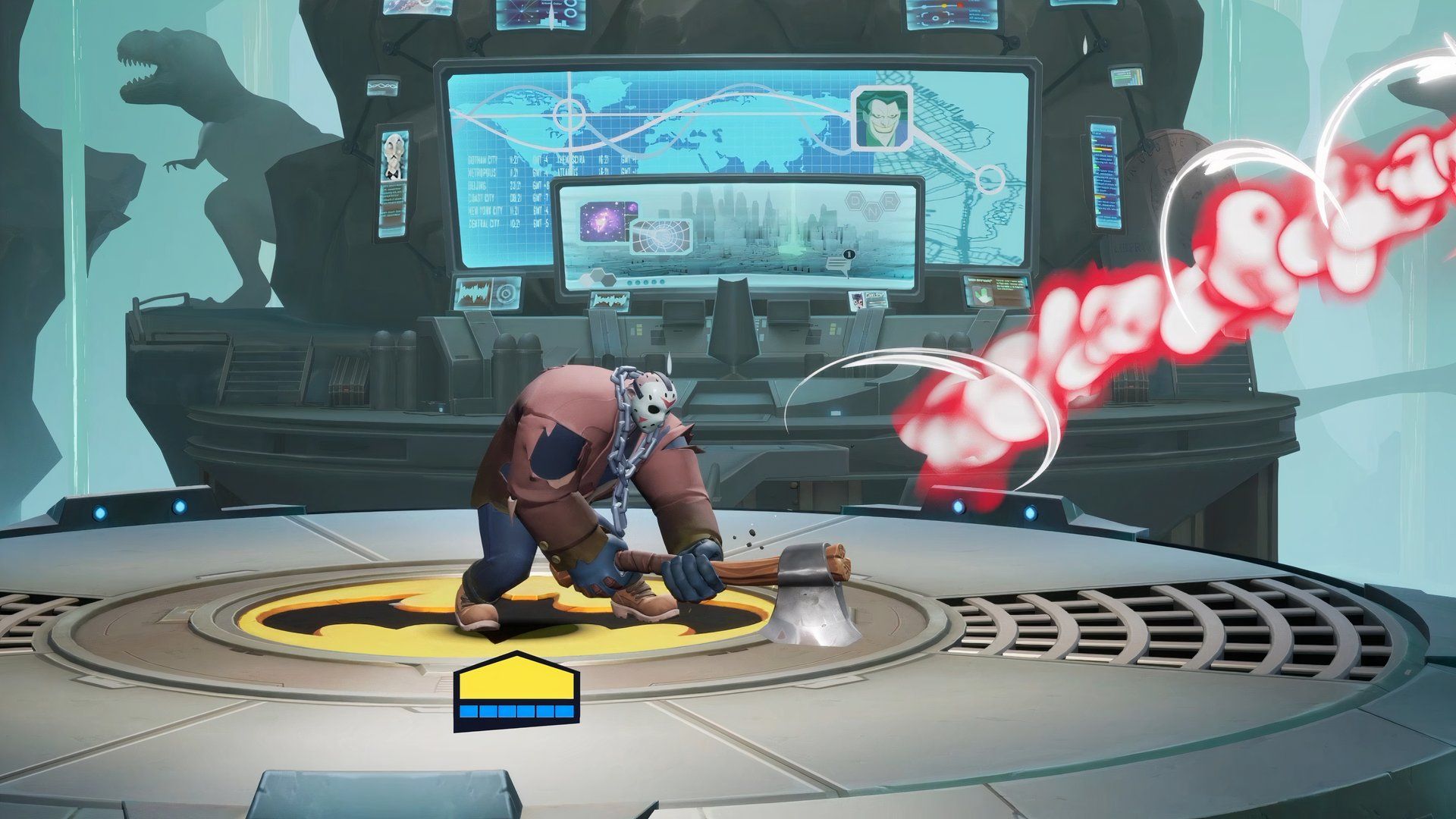 Multiversus, Jason usando su ataque Axe Slam