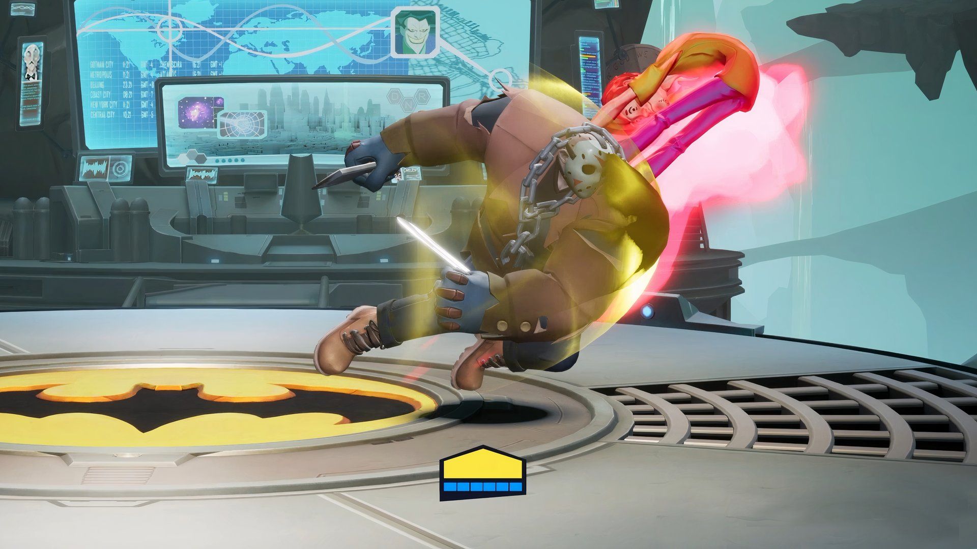 Multiversus, Jason usando su Dash Attack