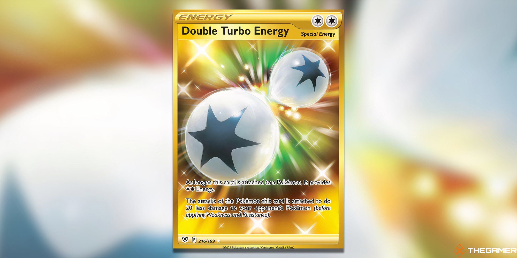 La Energía Doble Turbo del Resplandor Astral de Pokémon TCG.