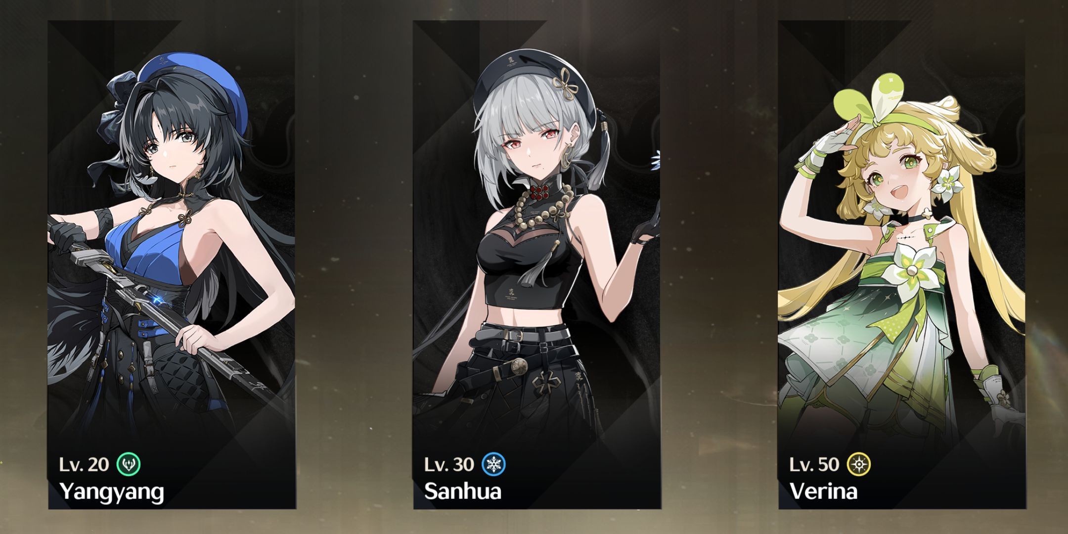 Equipo de Yanyang de Wuthering Waves con Sanhua y Verina