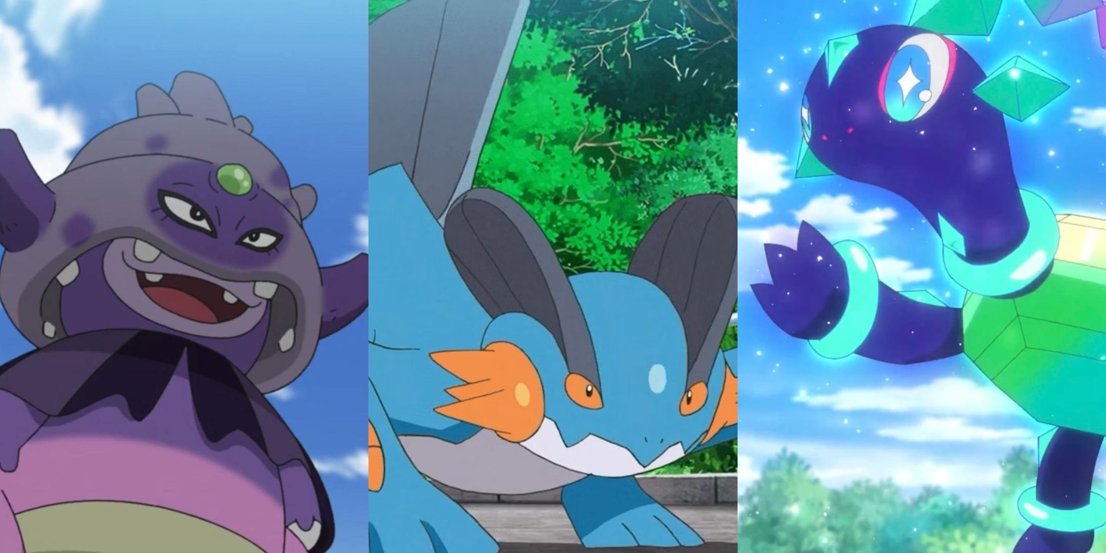 Slowpoke de Galar, Swampert y Terapagos