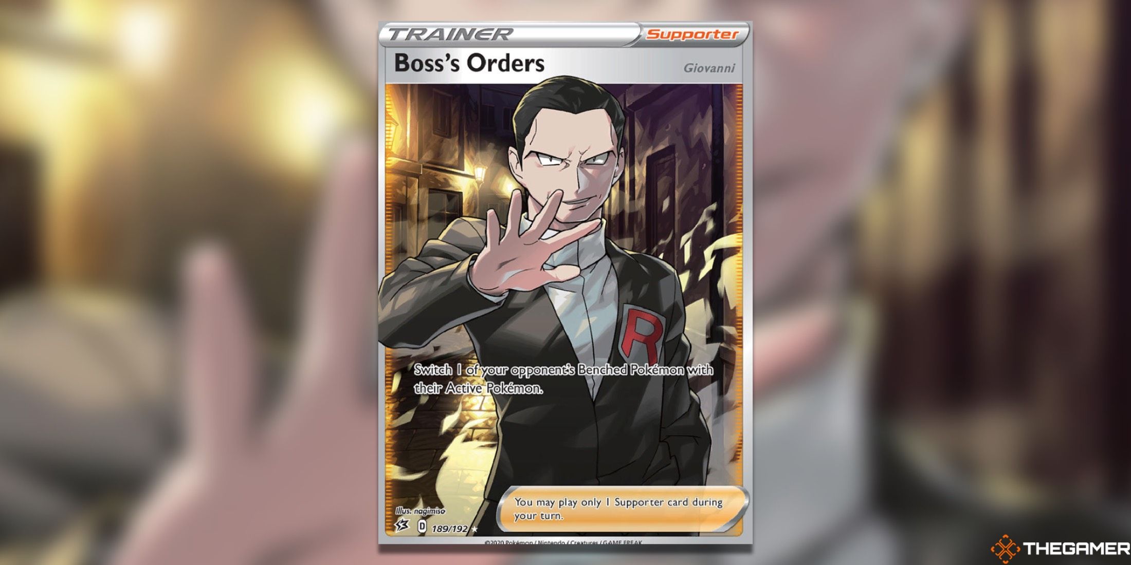 Órdenes del jefe de Rebel Clash Arte completo de Pokémon TCG.