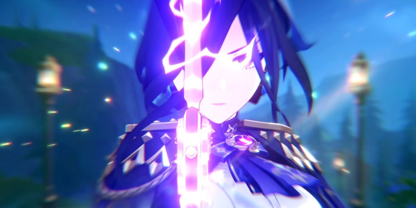 Genshin impacta a Clorinde con una espada brillante y genial