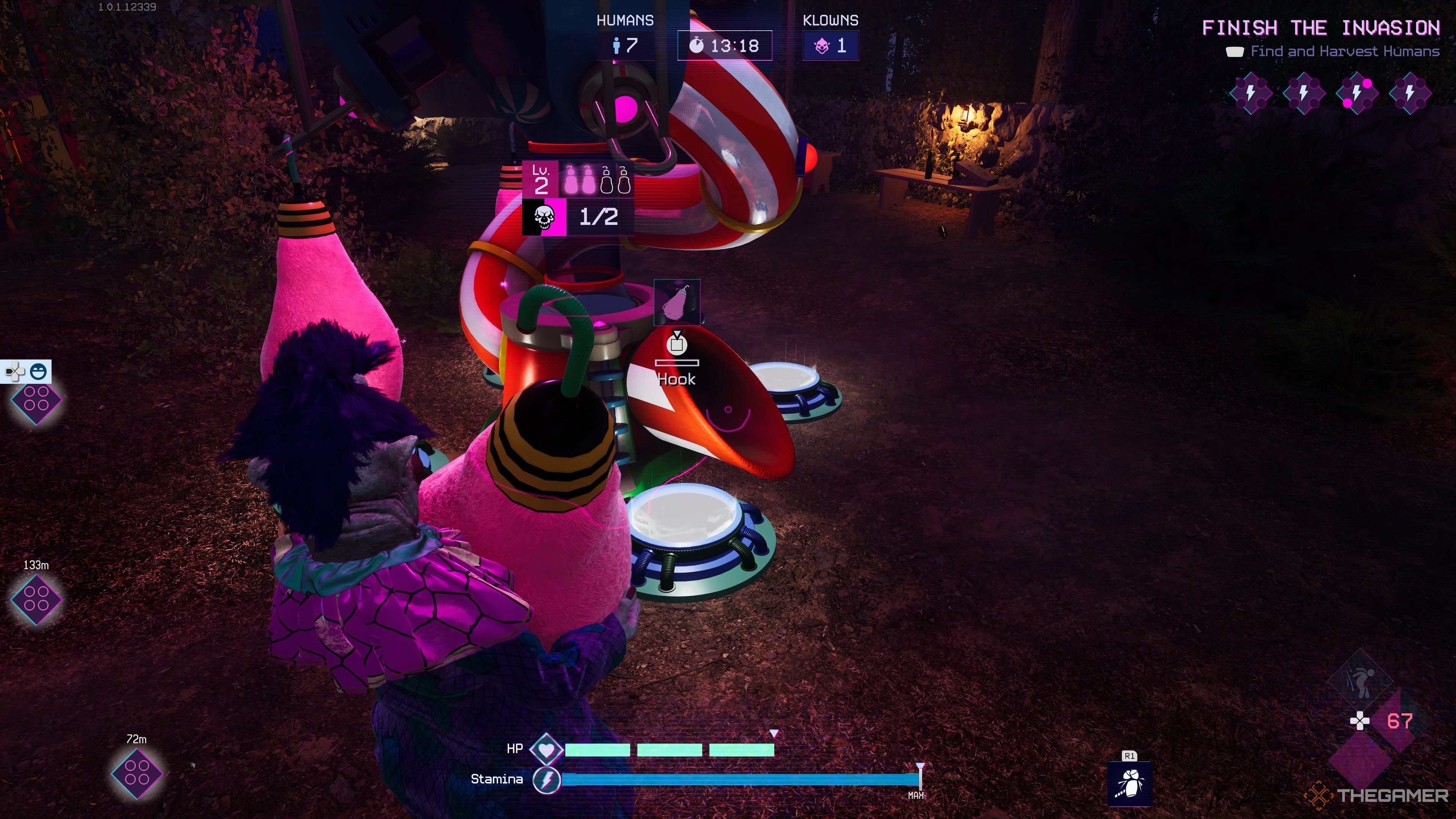 Conectar un capullo callejero al generador en Killer Klowns From Outer Space: The Game.