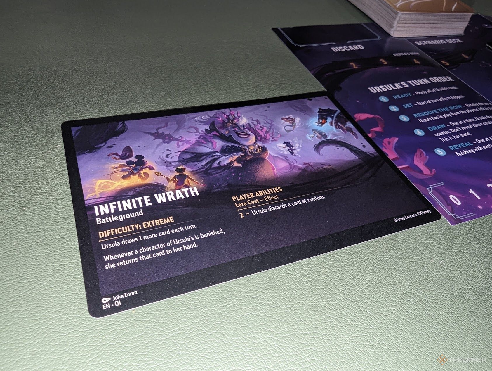 Tarjeta de campo de batalla de la misión del Iluminador de Lorcana