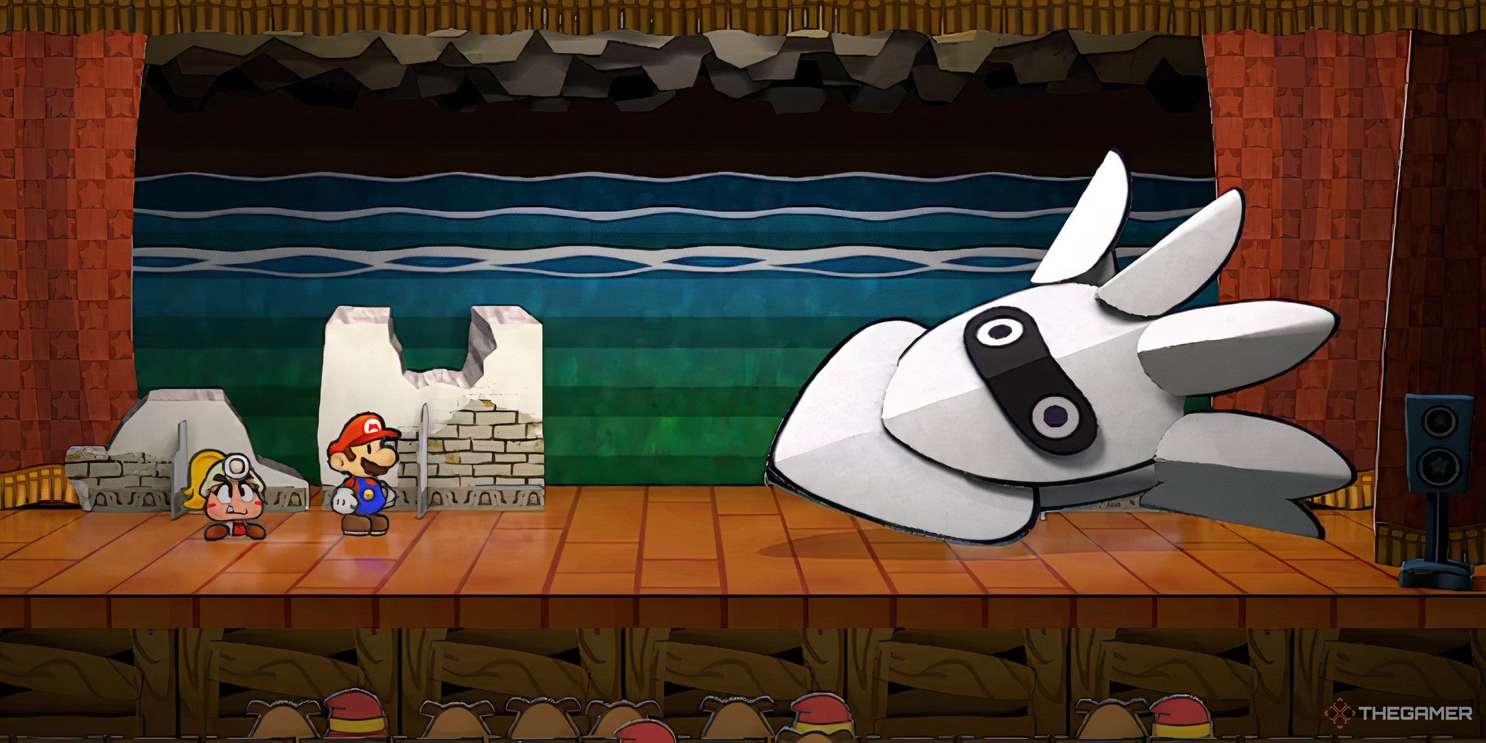 Blooper caído al suelo durante la batalla.