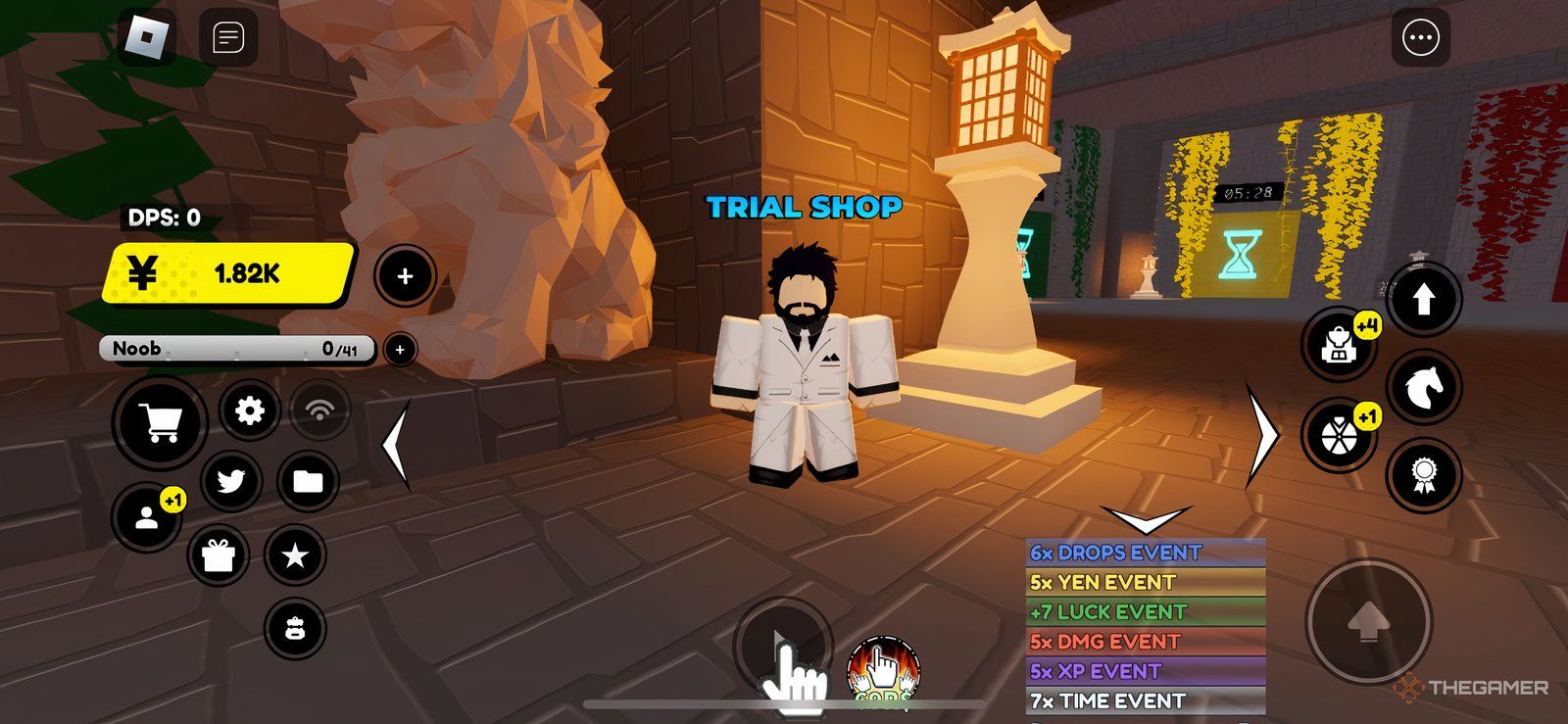 Vendedor de tienda de contrarreloj en Roblox: Anime Fighters Simulator
