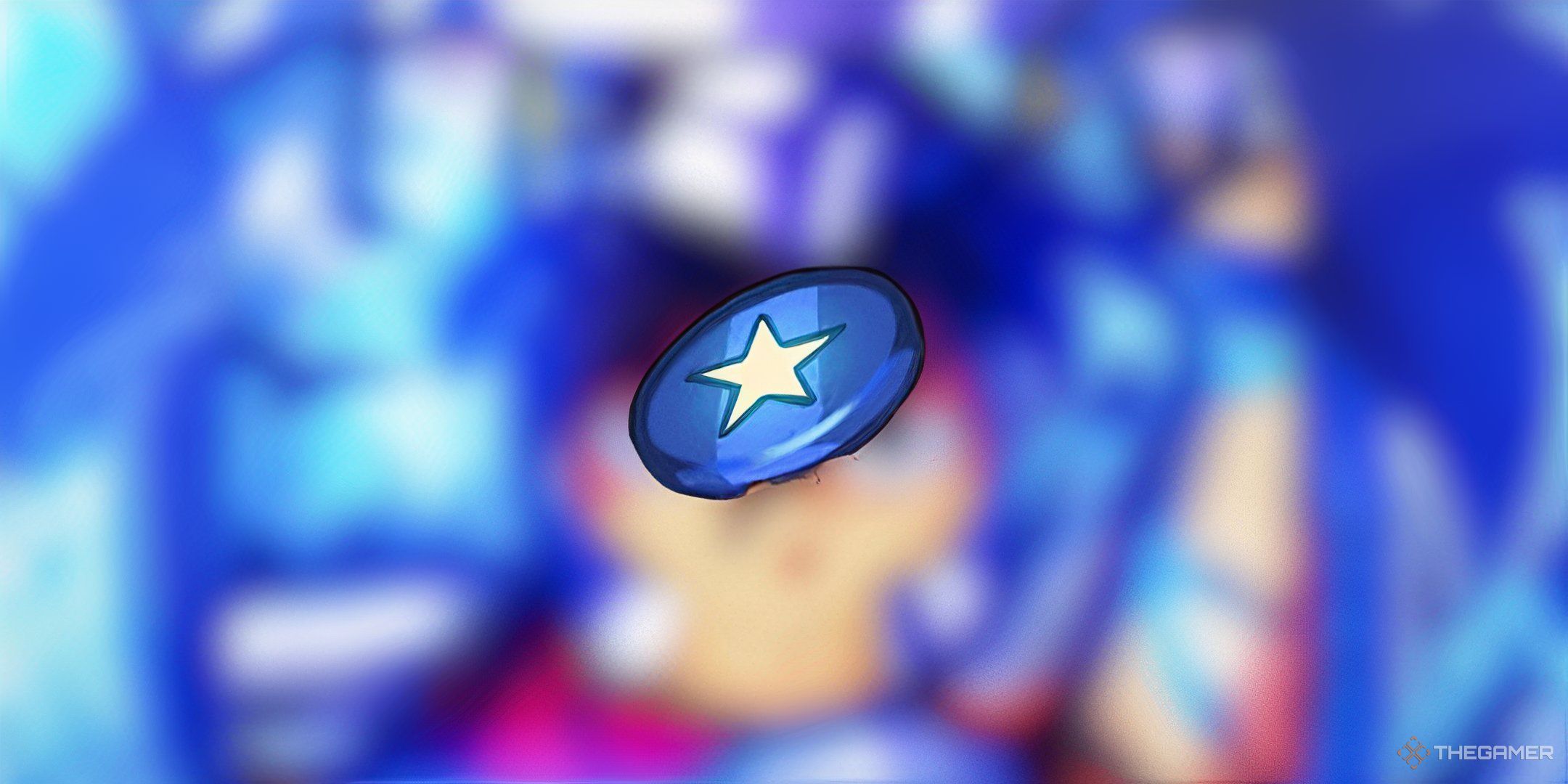 Un PNG de una ficha de defensa superpuesta en el banner de Anime Fighters Simulator.