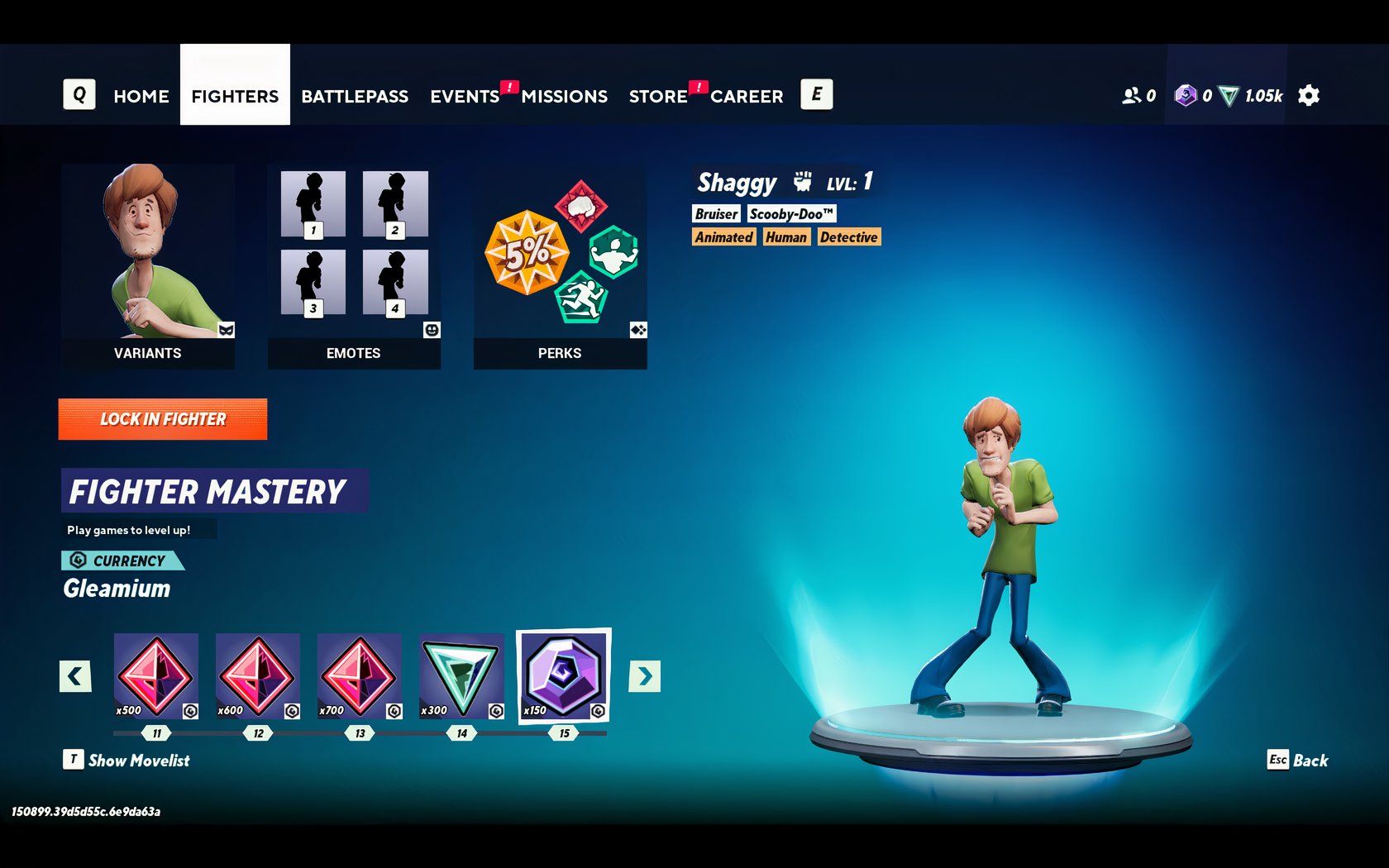 Recompensas de maestría en combate para un personaje en MultiVersus.
