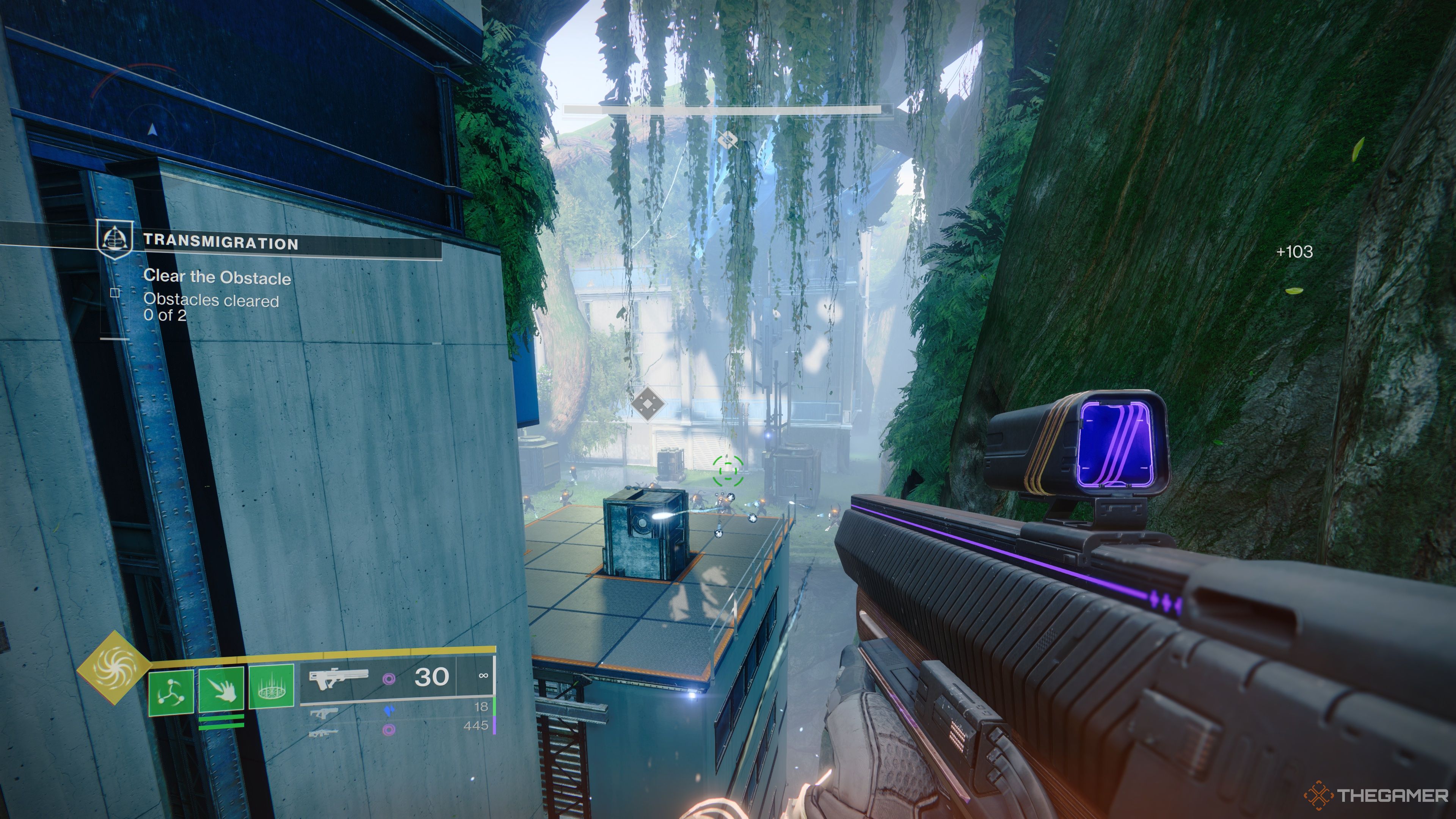 El enemigo aparece en el camino derecho del área de barrera en Destiny 2: The Final Shape.
