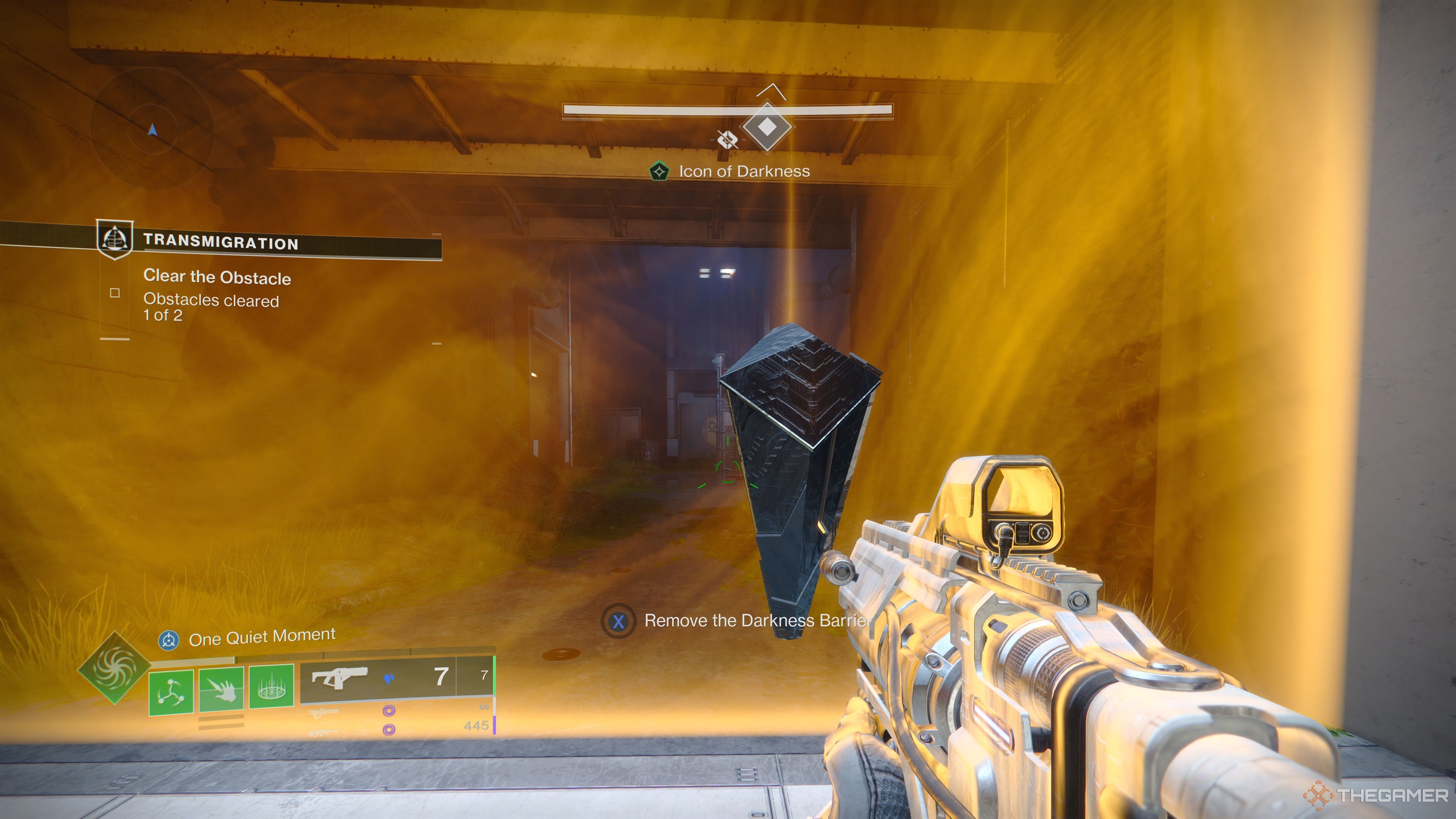 La última eliminación de barrera en Destiny 2: The Final Shape.