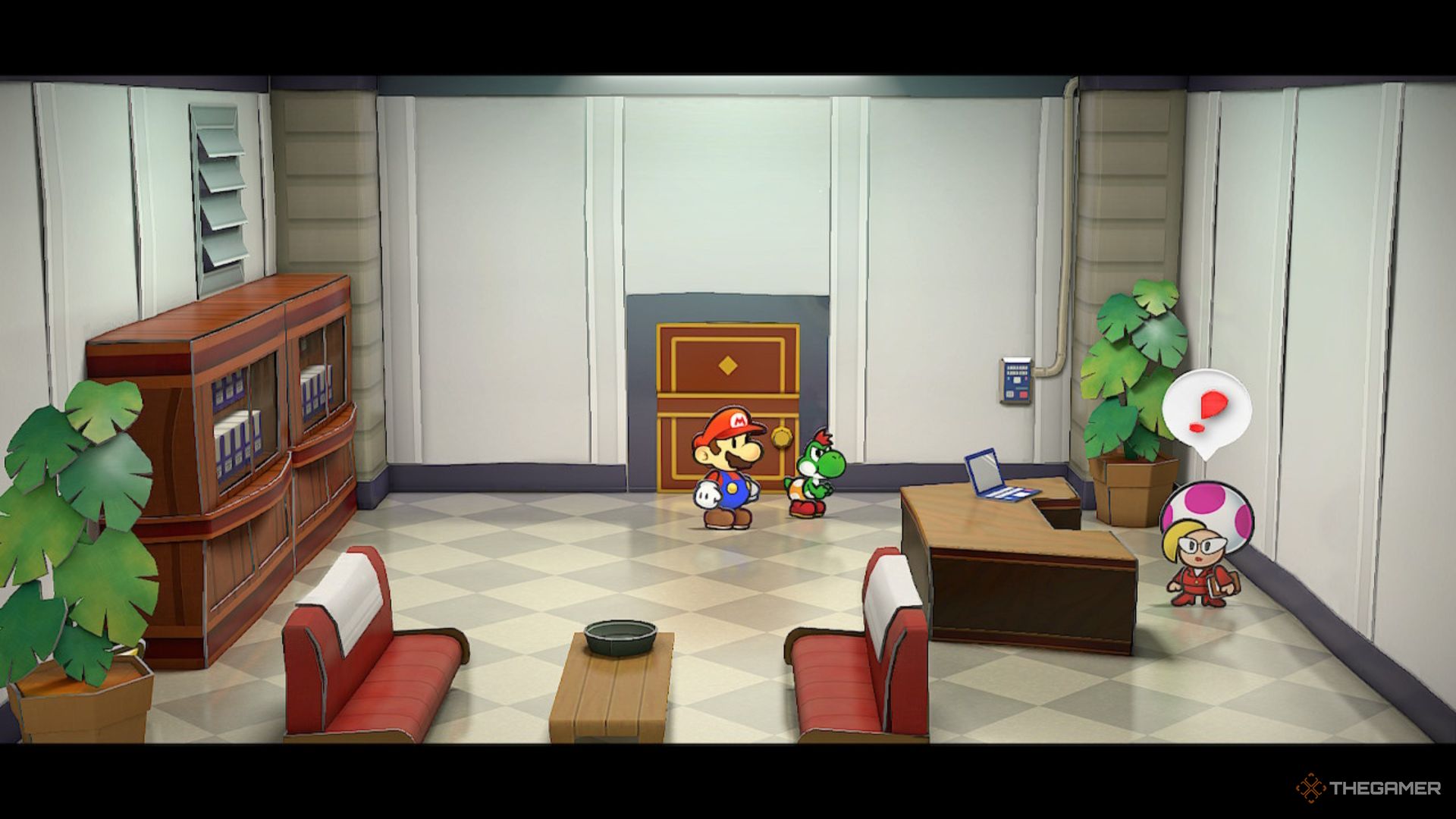 Jolene se sorprendió al ver a Mario de regreso en Glitz Pit en Paper Mario: The Thousand-Year Door.