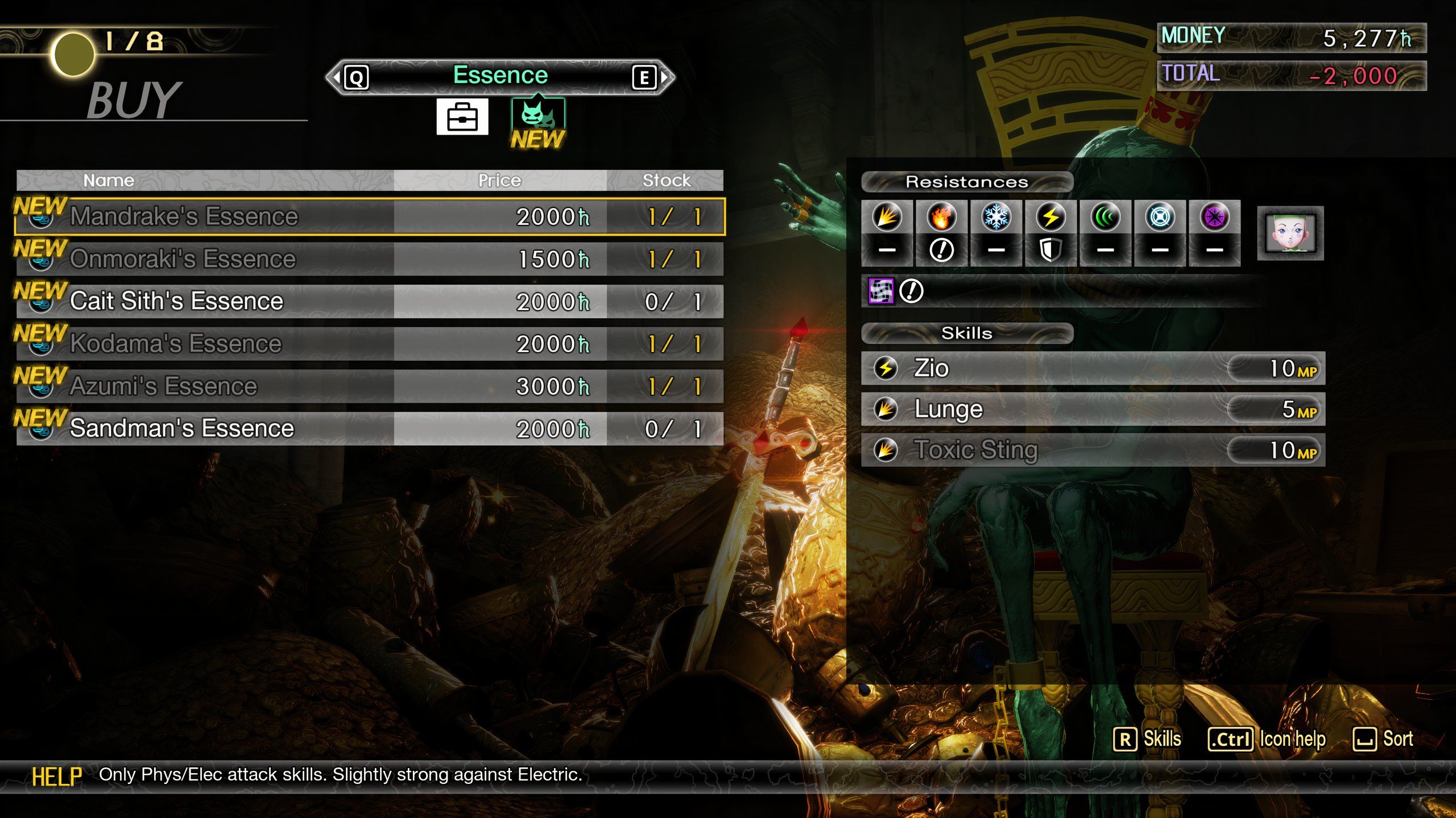 Obteniendo varias Esencias nuevas en Shin Megami Tensei 5: Vengeance