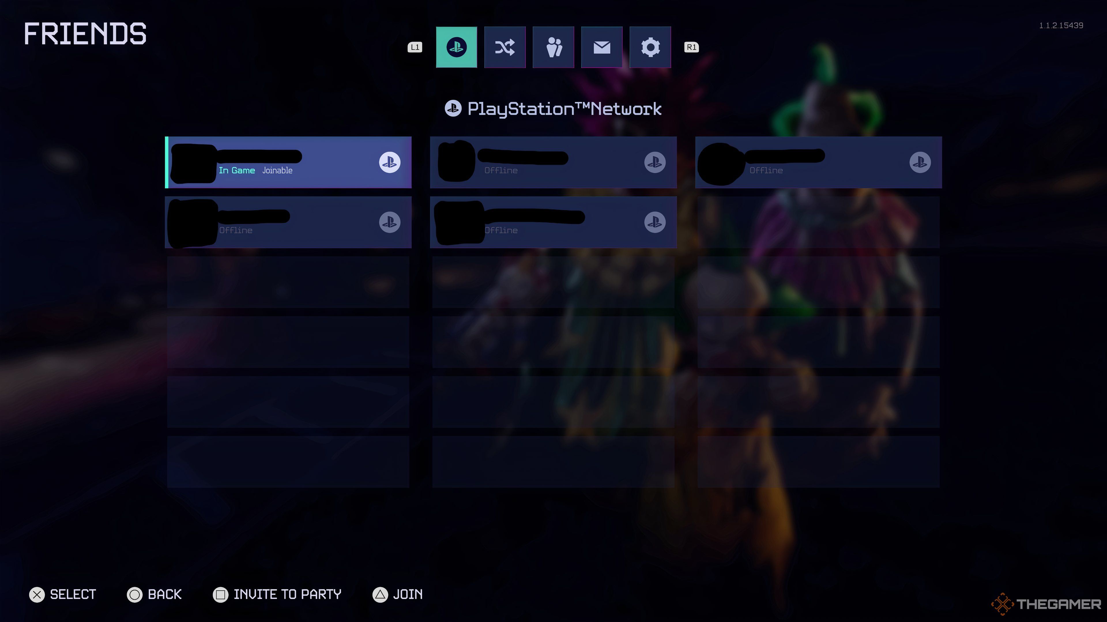 Captura de pantalla de amigos de PlayStation en el juego de Killer Klowns From Outer Space: The Game.