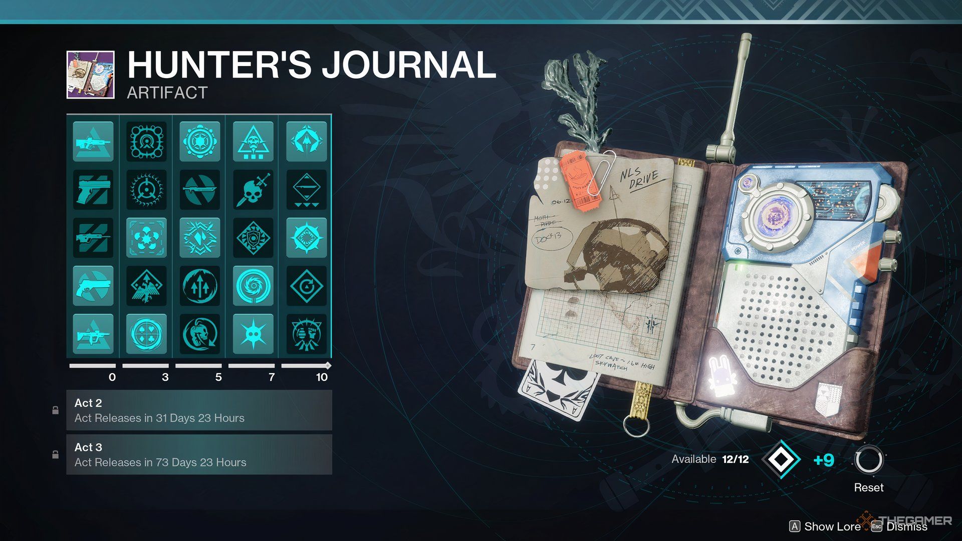 El nuevo artefacto del diario del cazador en Destiny 2: The Final Shape