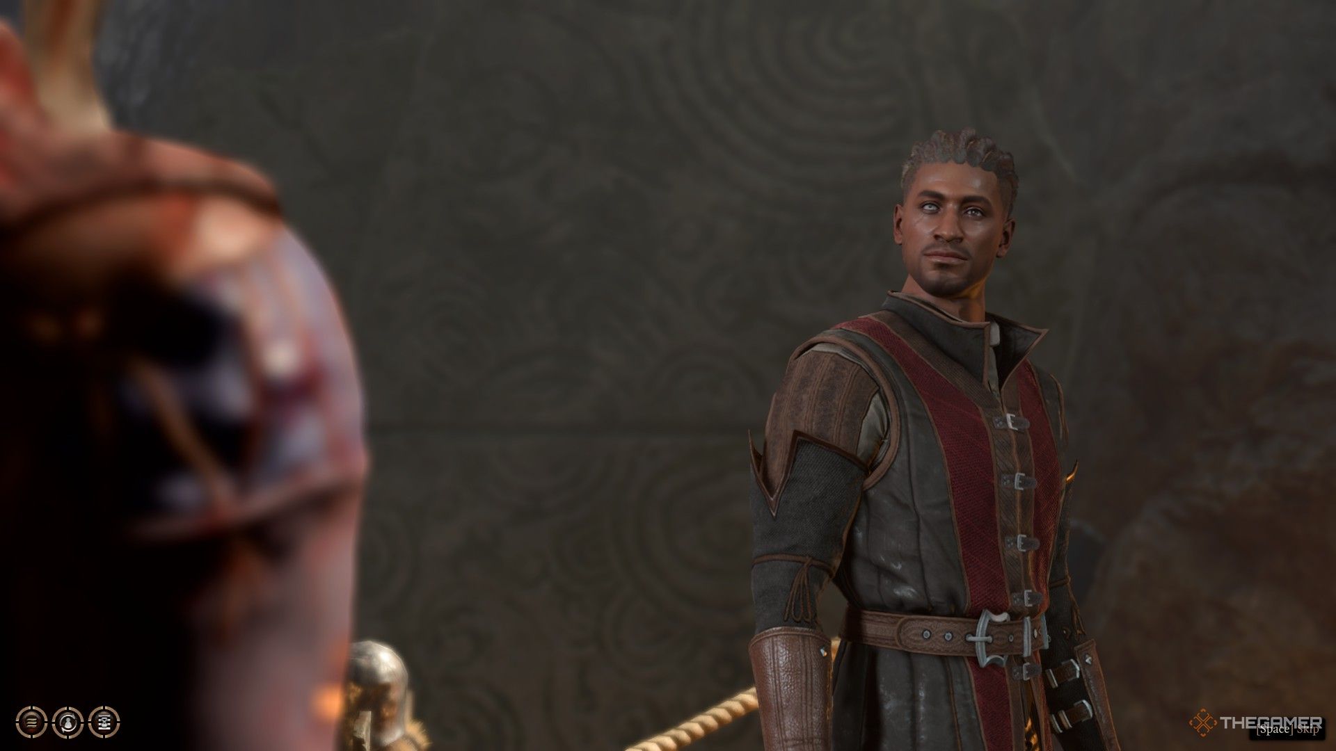 Wyll se gira para presentarse en Baldur's Gate 3.