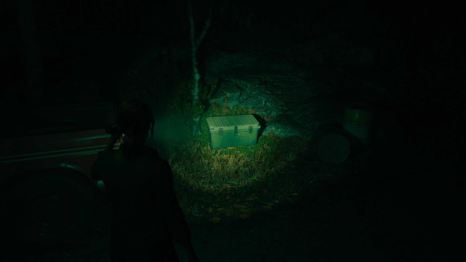 El escondite cerca del auto en Alan Wake 2 Night Springs North Star