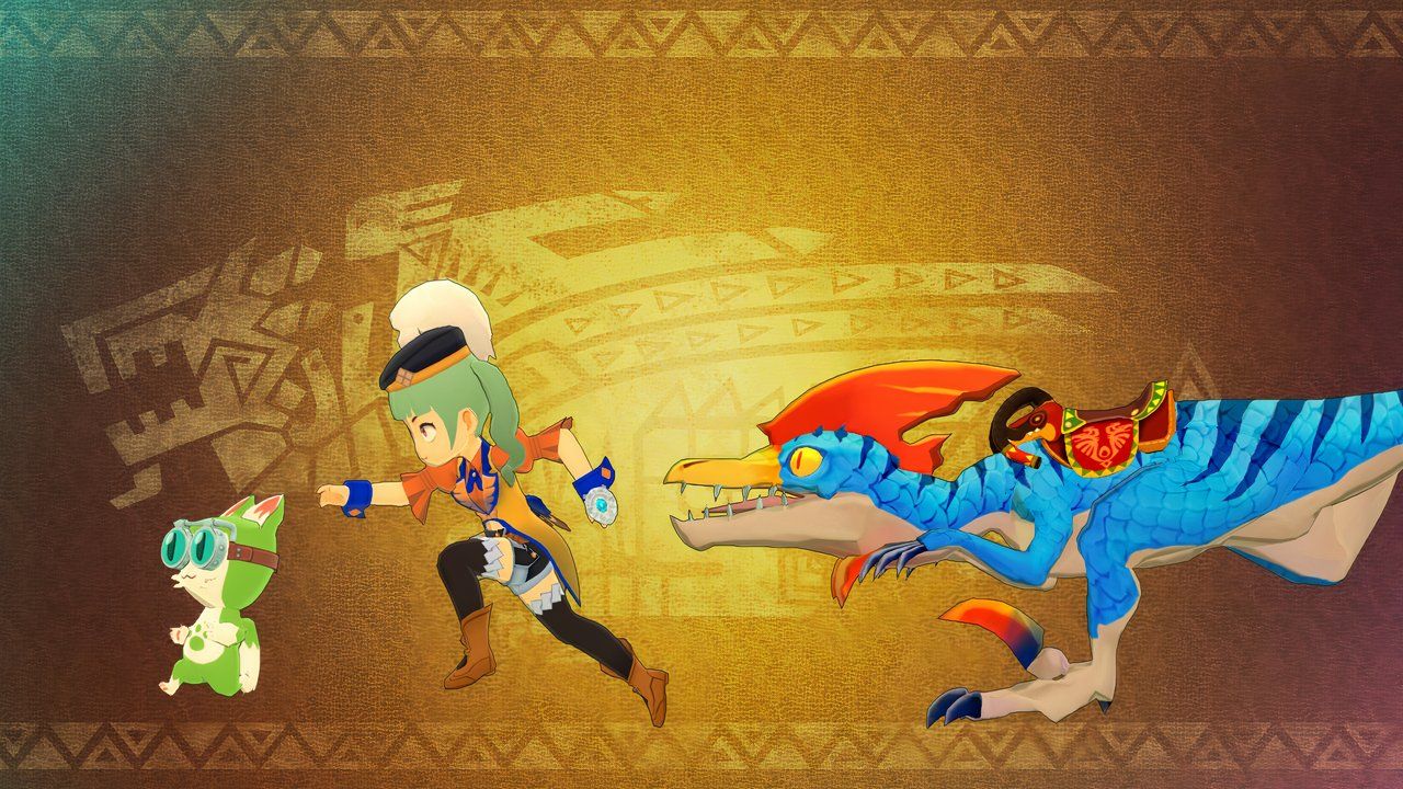 corriendo con navirou y velocidromo en historias de cazadores de monstruos