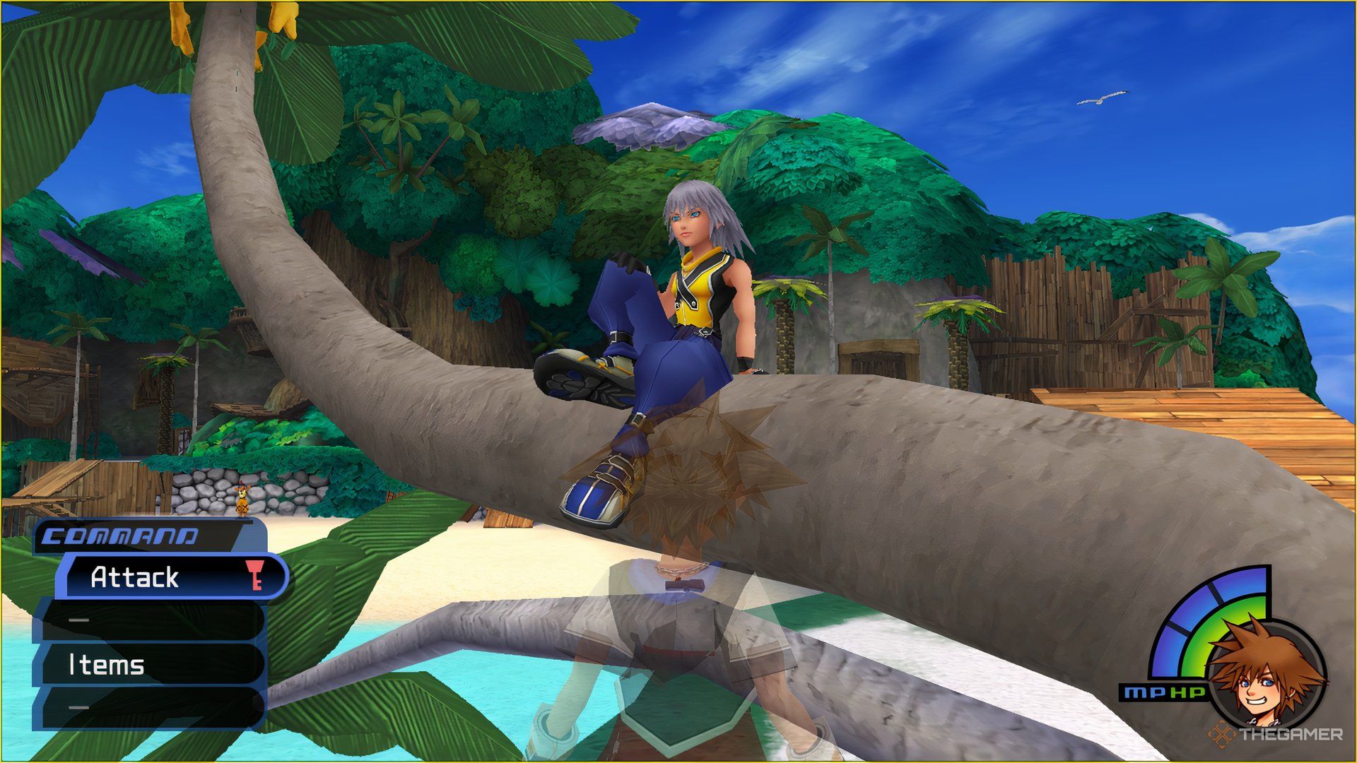 KINGDOM HEARTS Final Mix RIku en el árbol paopu