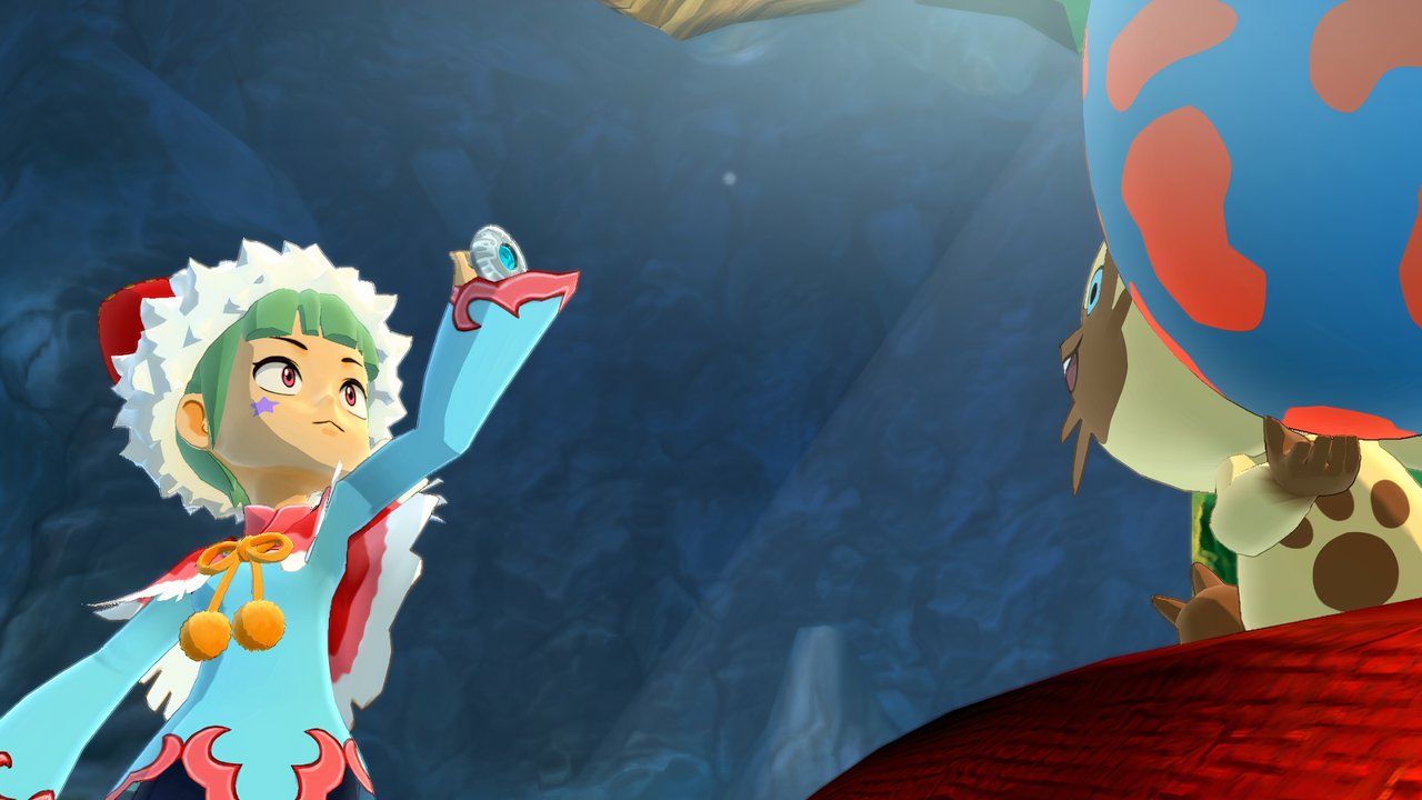 un jinete con su piedra y navirou con el huevo del velocidromo de los patrones de huevos de Monster Hunter Stories