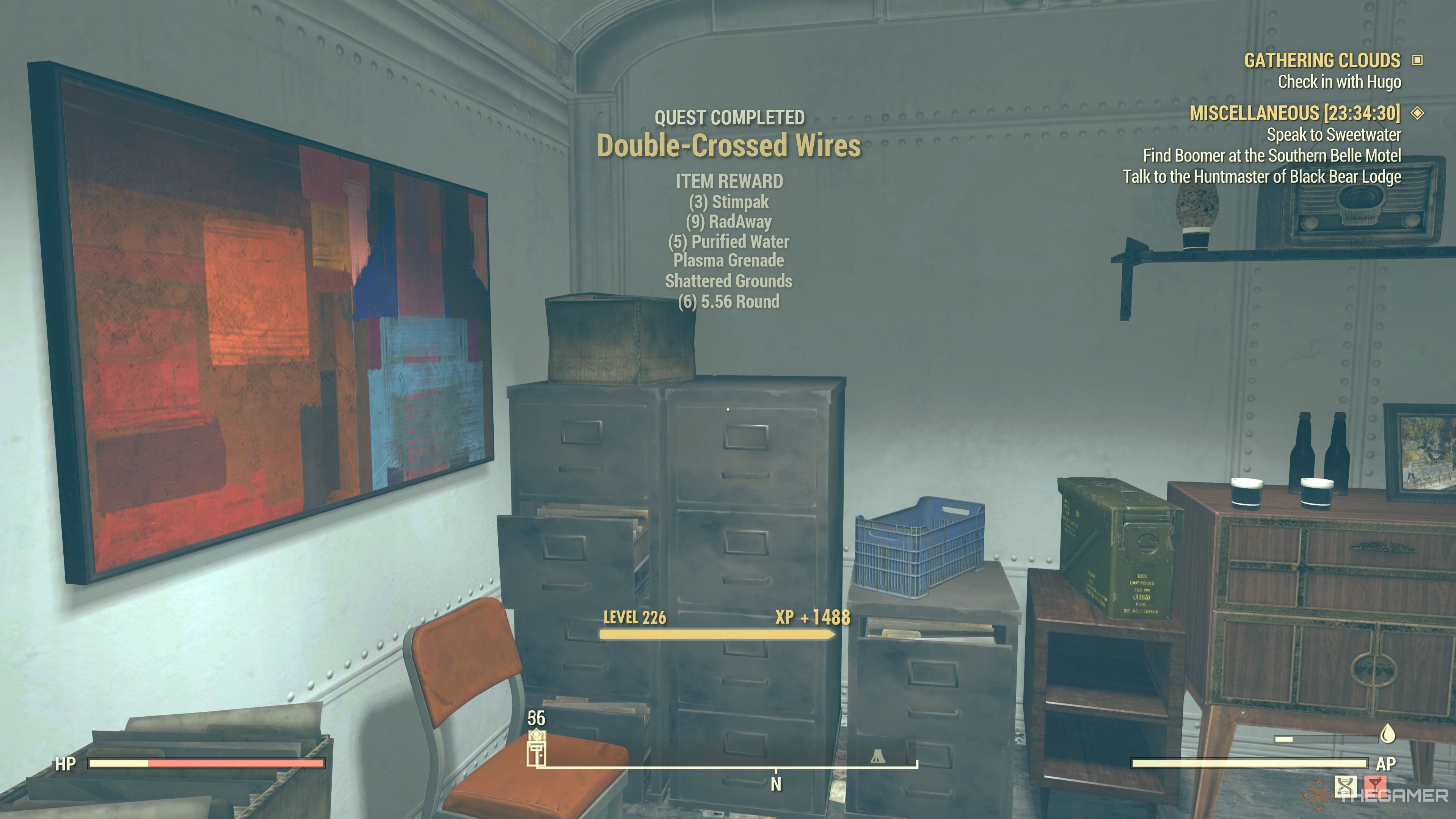 Las recompensas de la misión Cables cruzados en Fallout 76.