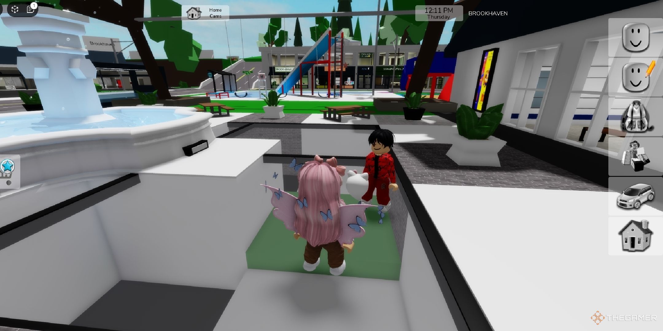 jugador de roblox brookhaven frente a otro