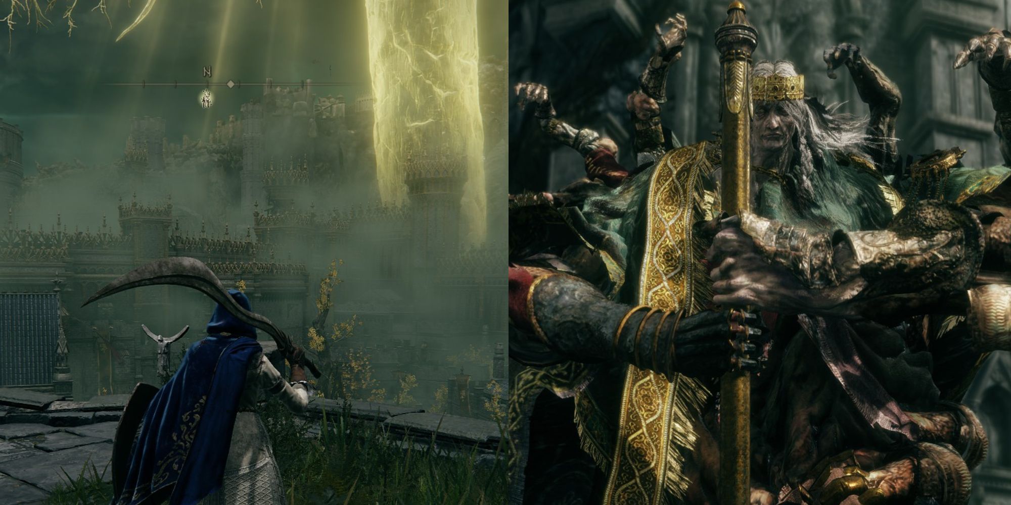 Castillo Stormveil junto a Godrick posando