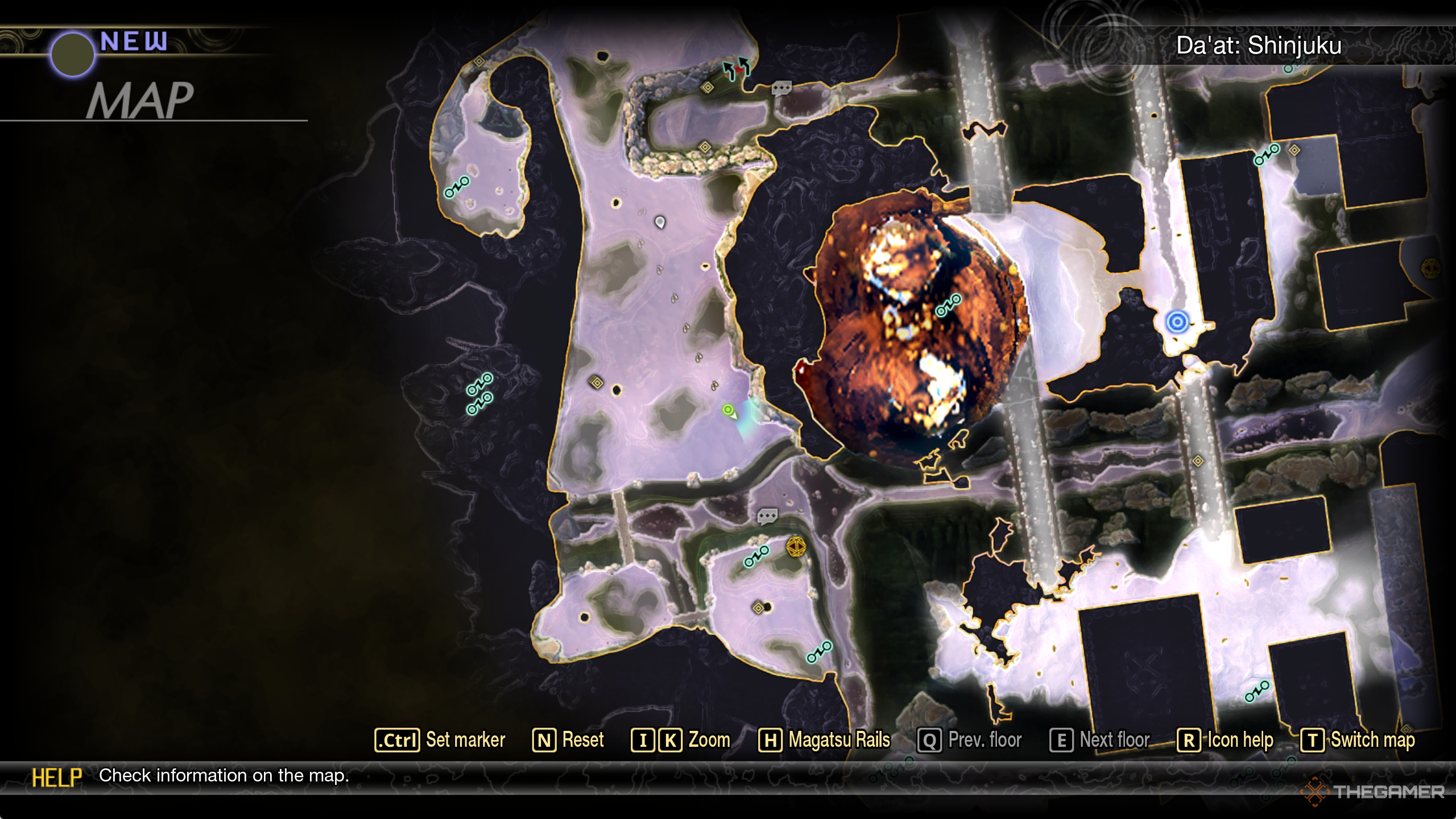 Mapa del edificio del gobierno de Shinjuku en Shin Megami tensei 5: Vengeance