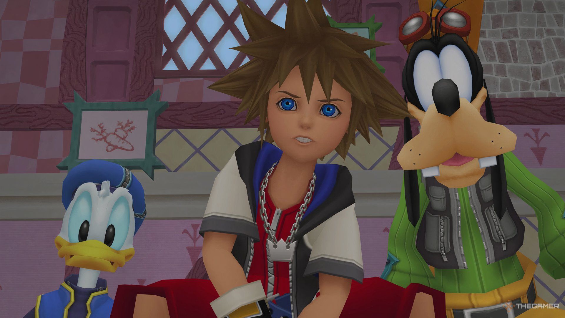KINGDOM HEARTS - HD 1.5+2.5 ReMIX - Sora, Donald y Goofy en la habitación extraña