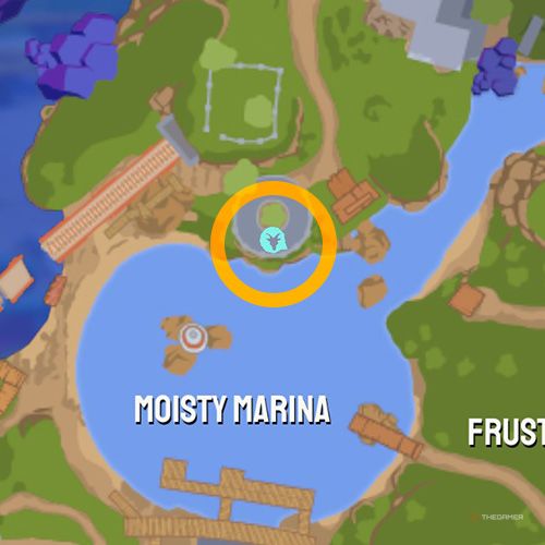 Ubicación de la decimoquinta baratija de Goofville en el mapa en Goat Simulator 3 Multiverse of Nonsense.