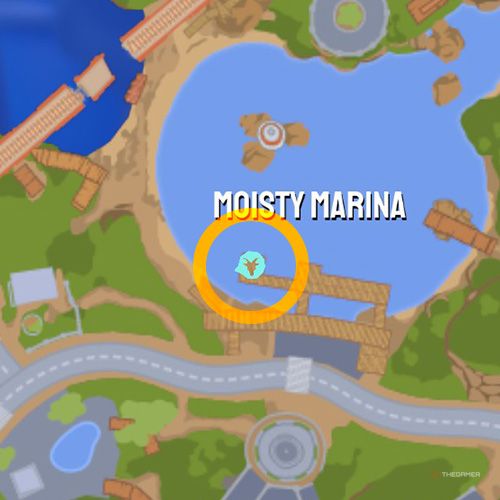 Ubicación de la decimoctava baratija de Goofville en el mapa en Goat Simulator 3 Multiverse of Nonsense.