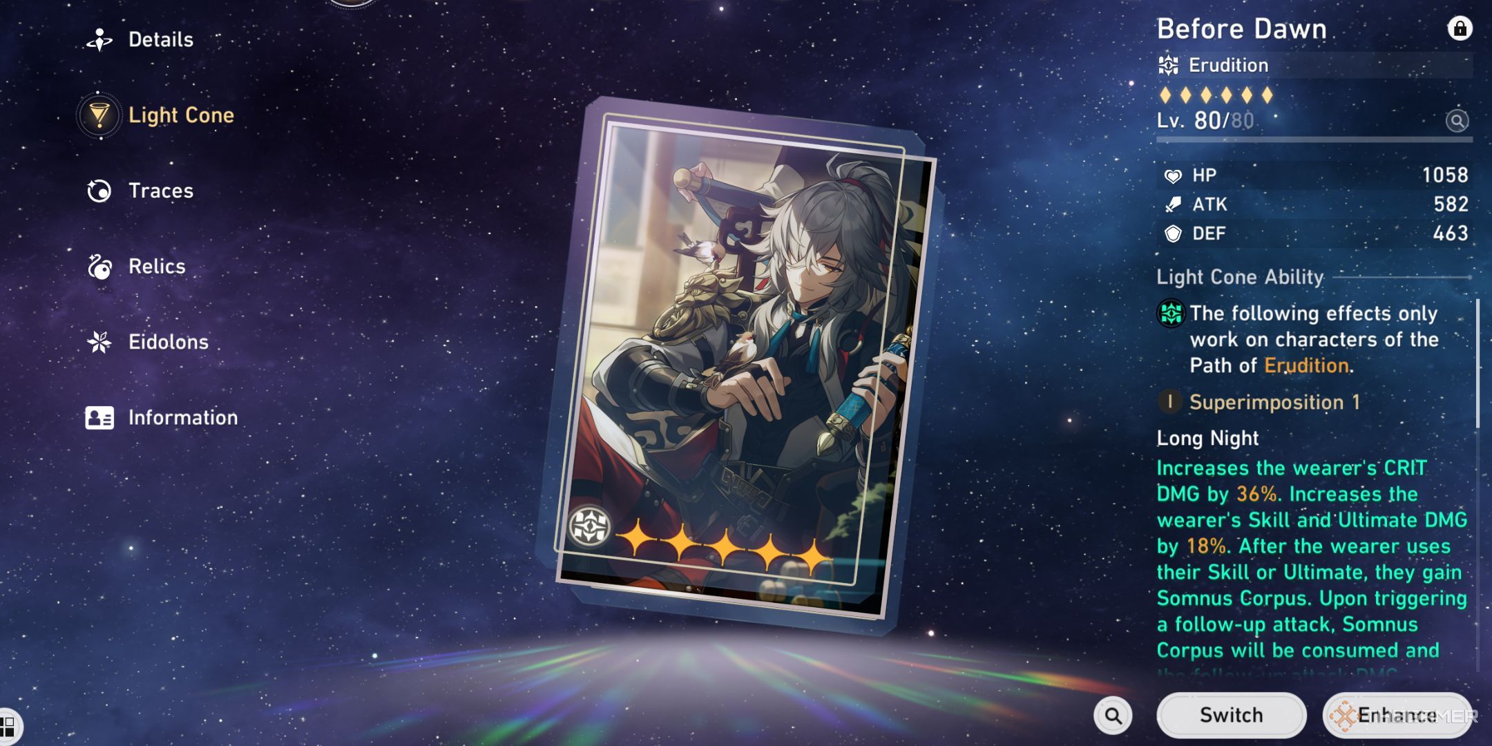 Pantalla de cono de luz Jade de Honkai Star Rail