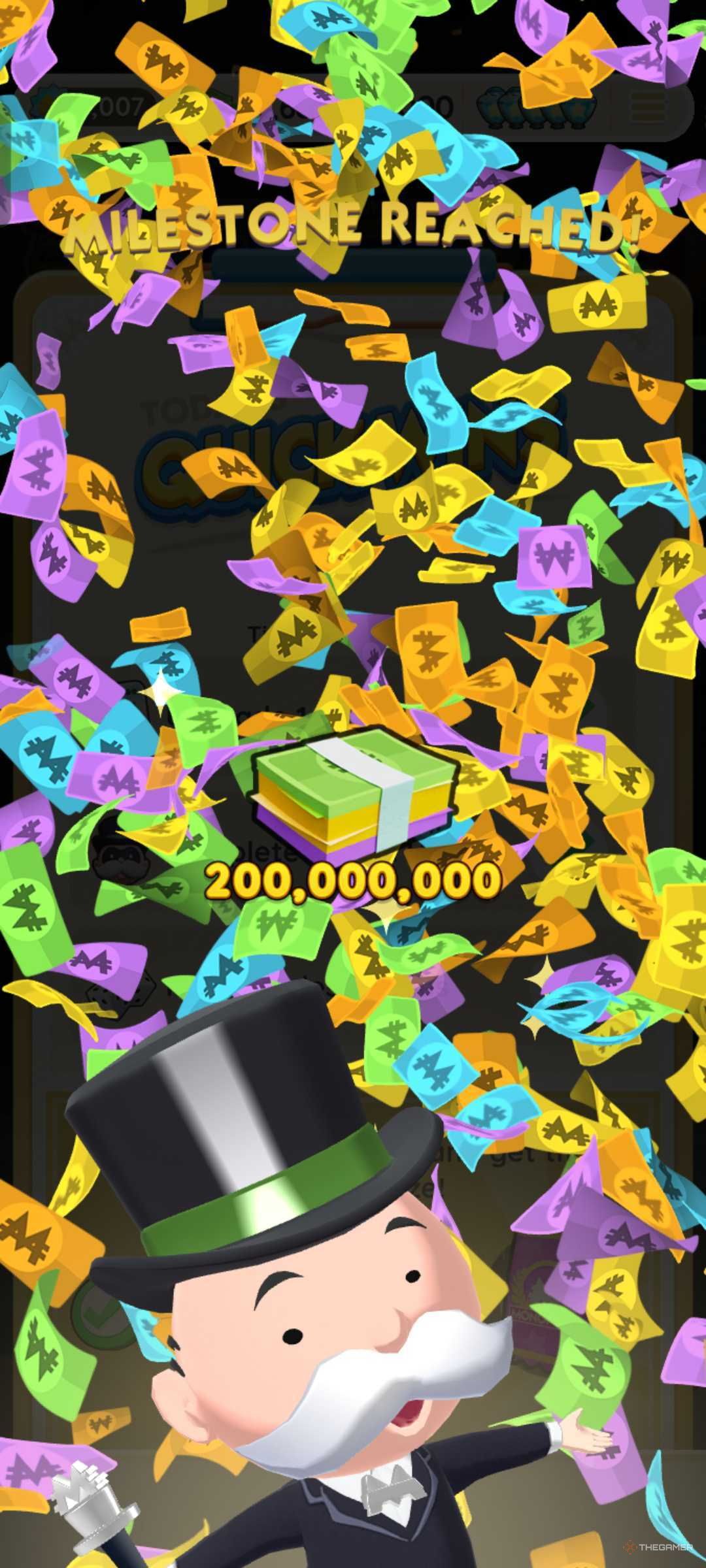 Torneo Golden Gallop de Monopoly Go. Gana mucho dinero con un logro.