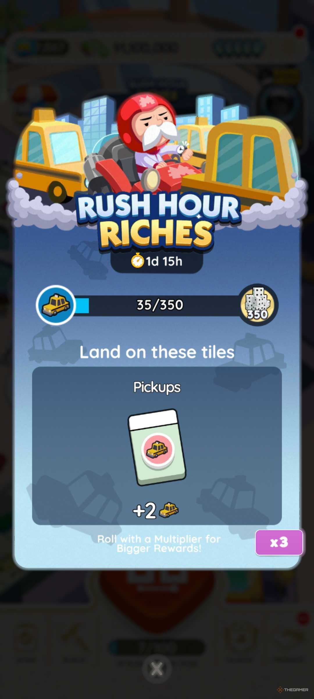 Información sobre Monopoly Go Rush Hour Riches.