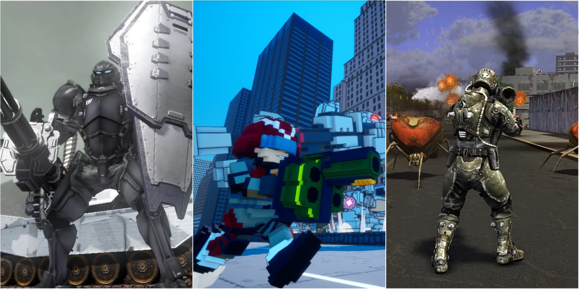 Earth Defense Force 2025, Hermanos del Mundo y Insect Armageddon.