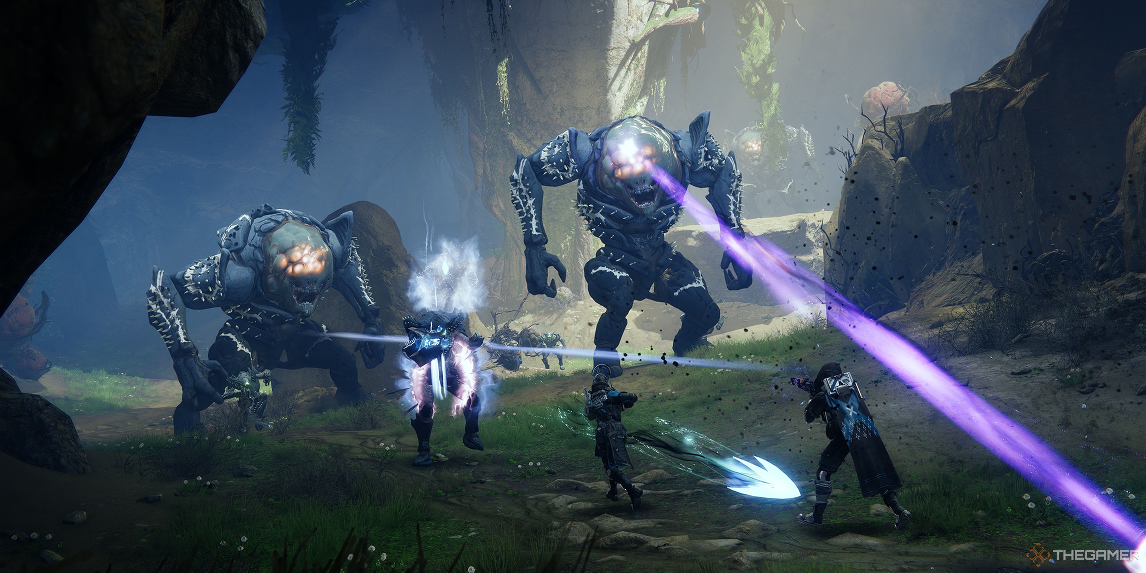 Destiny 2 Fireteam luchando contra ogros