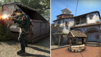 CSGO Inferno Smoke Spots CT soldier on the left and Inferno Map picture on the right.