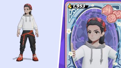 An avatar wearing the Sweet Bandana split with a Unite Snapshot with the Tea Party Frame and Background
