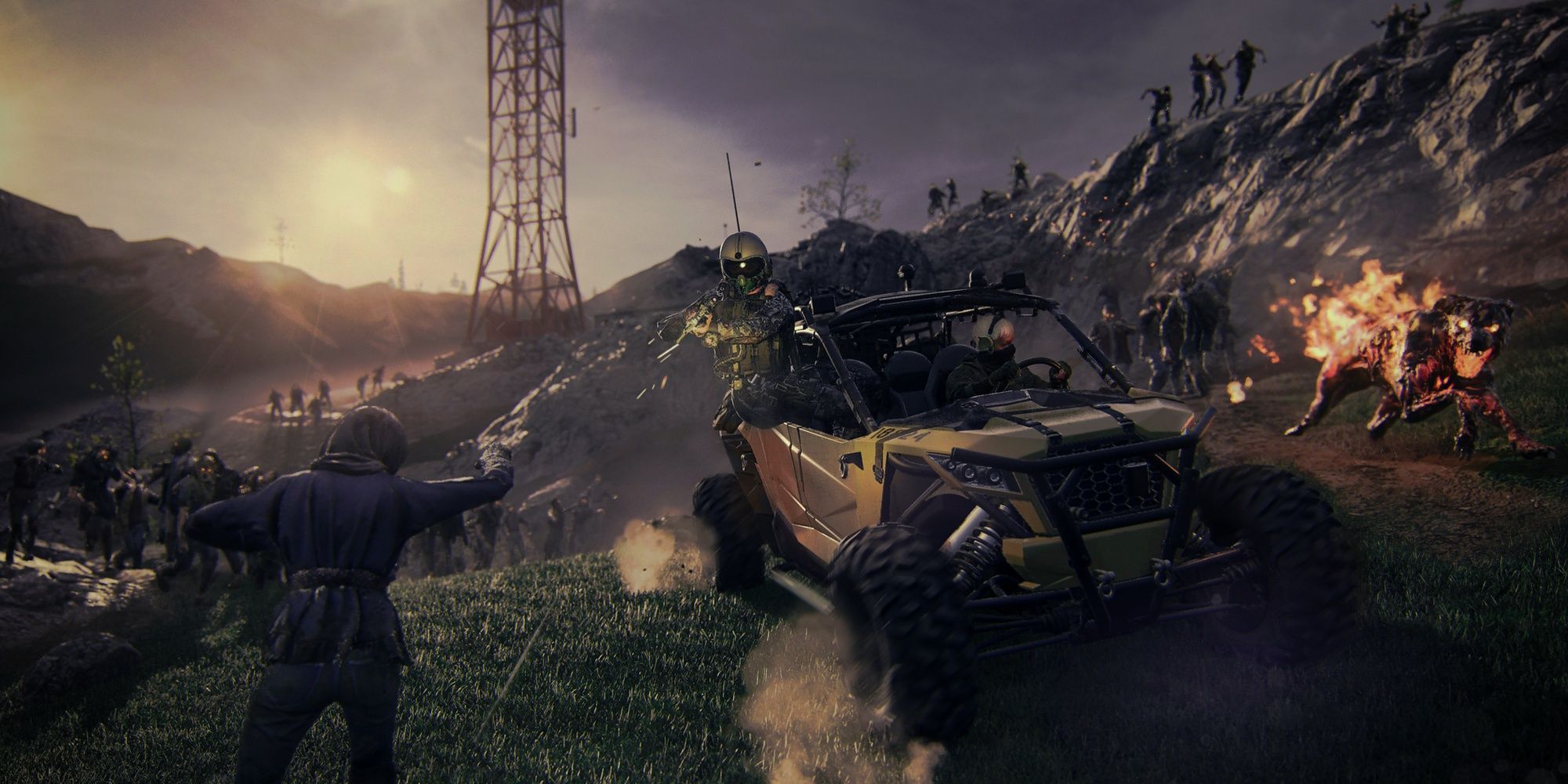 Modern Warfare 3 Zombies Squad pasa junto a una horda de zombis