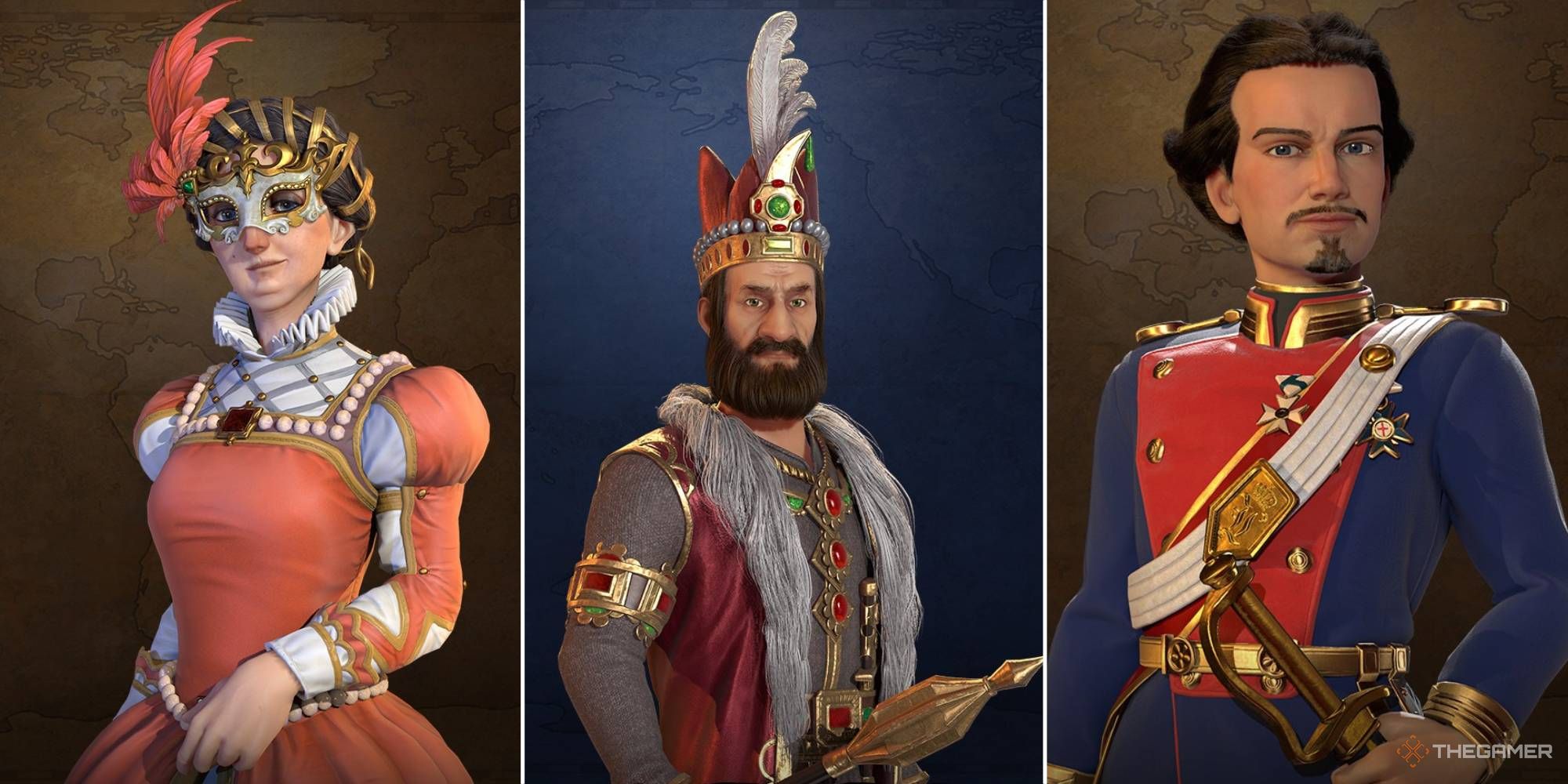 Catalina de Medici, Nader Shah y Luis de Baviera en Civilizaiton 6