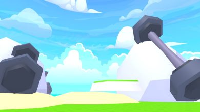 Strong Fighter Simulator Two Large Dumbells