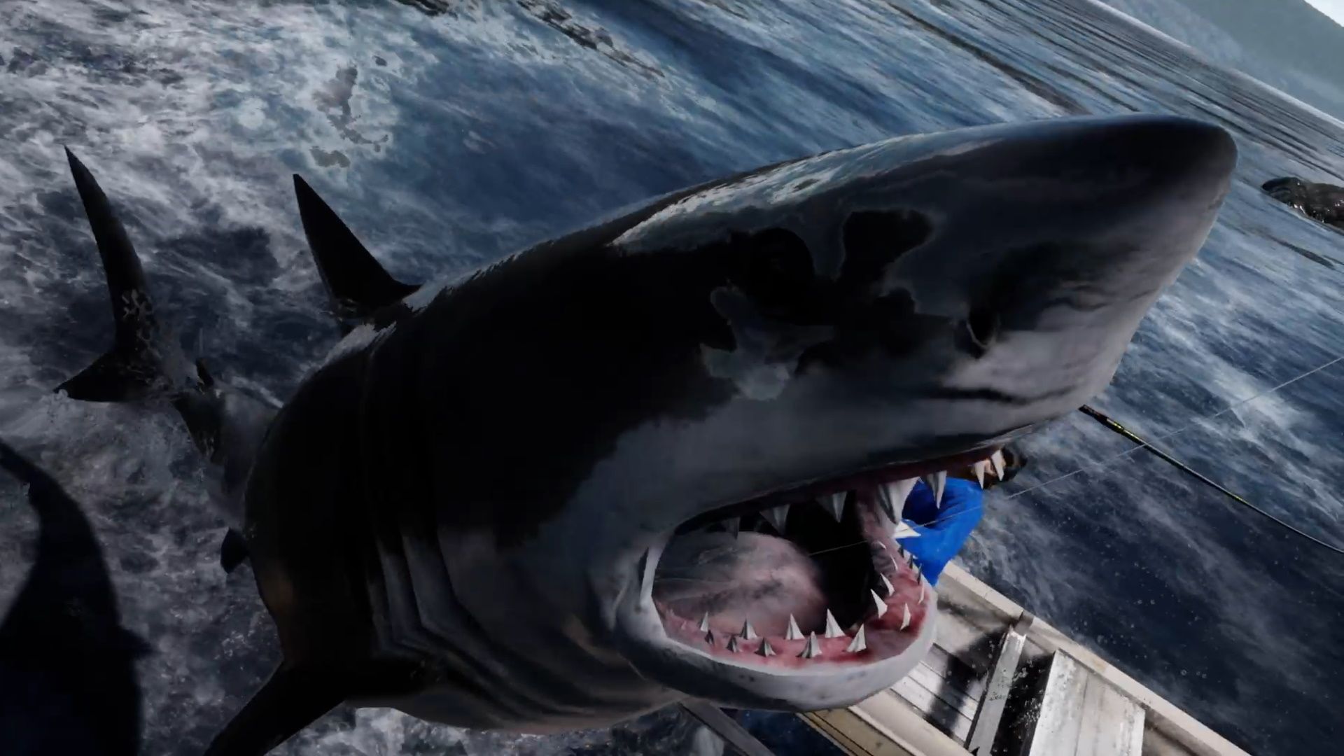 Like A Dragon Ishin, guía de pesca, Ryoma atrapando un tiburón