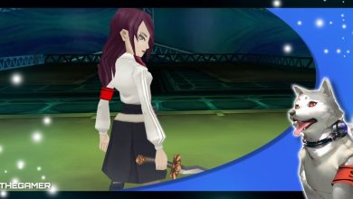 mitsuru kirijo after a battle in the yabbashah block of tartarus in persona 3 portable in our blue koromaru p3p frame