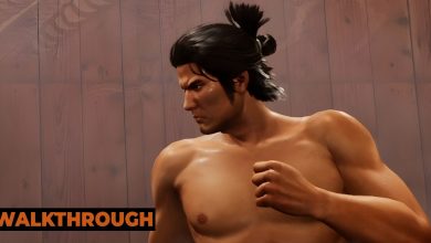 Like A Dragon Ishin, Chapter 2, Ryoma getting ready to brawl in the bathhouse