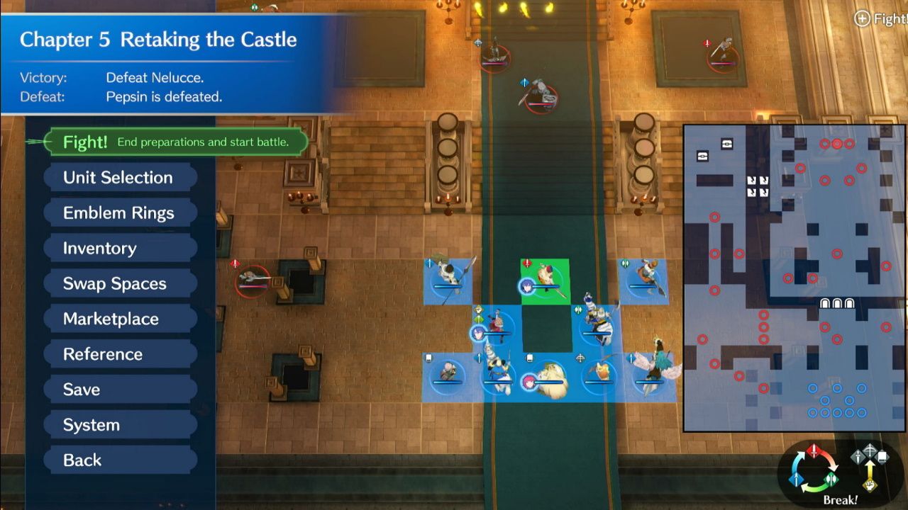 Fire Emblem Engage, Capítulo 5, Configuración de las tropas
