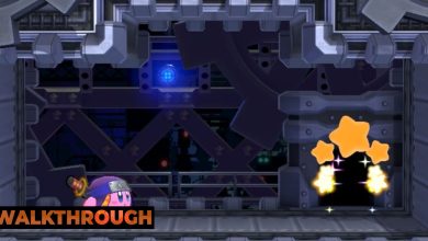 Kirby enters Stage Two of Egg Engines in Kirby's Return To Dream Land Deluxe.